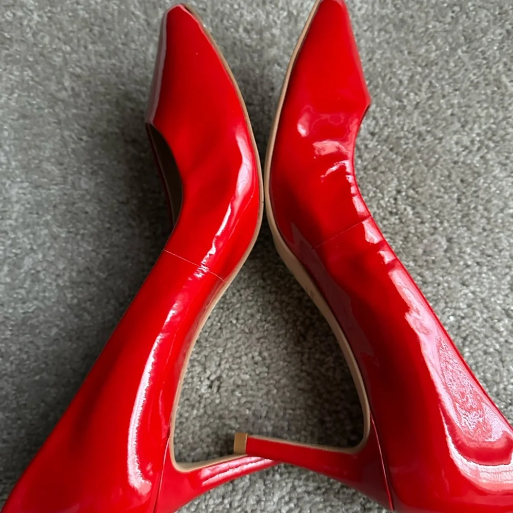 Kate Spade New York Vida Heels Women’s‎ Patent Leather Red Pumps Size 8.5